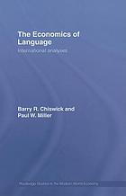 The economics of language : international analyses