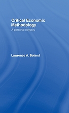 Critical economic methodology : a personal odyssey
