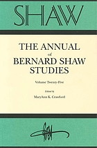 Shaw. Vol. 25 : the annual Bernard Shaw studies