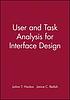 User and task analysis for interface design