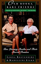 Old books, rare friends : two literary sleuths and their shared passion