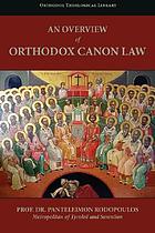 An overview of Orthodox canon law