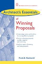 Architect's essentials of winning proposals