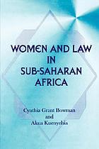 Women and law in sub-Saharan Africa
