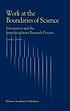 Work at the boundaries of science : information and the interdisciplinary research process