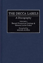 Record numerical listings & general artist index.