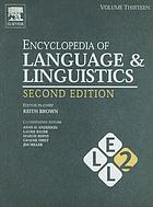 Encyclopedia of language & linguistics