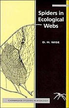 Spiders in ecological webs