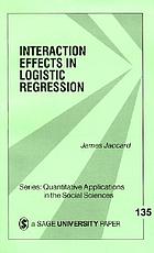 Interaction effects in logistic regression