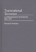 Transnational terrorism : a chronology of events, 1968-1979