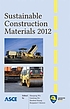 Sustainable Construction Materials 2012 : proceedings... by Shaopeng Wu