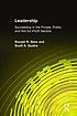 Leadership : succeeding in the private, public,... 著者：  Ronald R Sims 