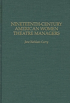 Nineteenth-century American women theatre managers