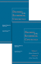 Decrees of the ecumenical councils