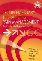 Complementary therapies for pain management : an evidence-based approach