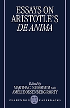 Essays on Aristotle's De anima