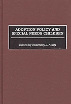 Adoption policy and special needs children