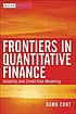 Frontiers in quantitative finance : volatility... de  Rama Cont 