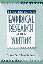 Strategies for empirical research in writing