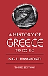 A history of Greece to 322 B.C. von Nicholas Geoffrey Lemprière Hammond