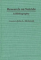 Research on suicide : a bibliography