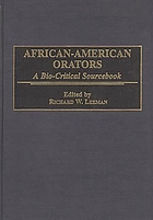 African-American orators : a bio-critical sourcebook