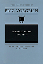 Published essays : 1940-1952