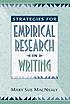 Strategies for empirical research in writing por Mary Sue MacNealy