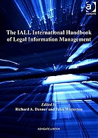 The IALL international handbook of legal information management