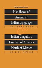 Introduction to Handbook of American Indian languages