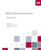 SPSS 15.0 guide to data analysis