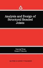 Analysis and design of structural bonded joints