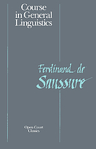 Course in general linguistics