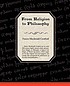 From religion to philosophy : a study in the origins... door Francis Macdonald Cornford