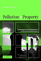 Pollution and property : comparing ownership institutions for environmental protection