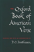 The Oxford book of American verse