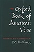 The Oxford book of American verse