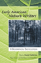 Early American nature writers : a biographical encyclopedia