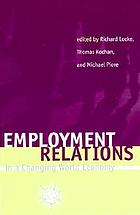 Employment relations in a changing world economy