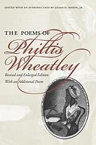 The poems of Phillis Wheatley