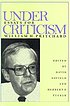 Under criticism : essays for William H. Pritchard