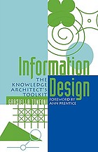 Information design : the knowledge architect's toolkit
