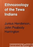 Ethnozoology of the Tewa Indians