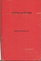 Janáček as theorist