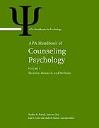 APA handbook of counseling psychology