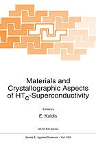 Materials and crystallographic aspects of HTc̳-superconductivity