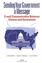 Sending your government a message : e-mail communication between citizens and government