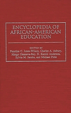 Encyclopedia of African-American education