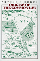 Origins of the common law