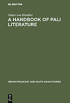A handbook of Pāli literature